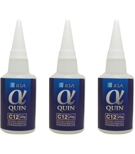 Amazon.co.jp: αクイン 瞬間接着剤 (GELタイプ 20g×3本入) : 文房具