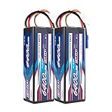 SIGP 3S 11.1V 6400mAh リポバッテリー 100C EC5プラグ ハードパック RC 無人ヘリコプターRCトラックRCトラギー RCモデル FPVレーシングに適用 2つの包装