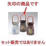 ミニ花瓶 民芸つる付花瓶　黒吹 ［ 7 x 11cm ］ 【 インテリア 置物 料亭 旅館 業務用 】