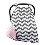 Lovelybaby 幼児カーシートキャノピー用サンシェイドとスリープエイドを新生児 (グレー レッド)