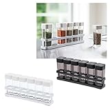 スパイスラック 調味料ラック 調味料入れ 保存容器 スパイスボトル＆ラック 6連セット TOWER タワー 全2色(ホワイト)