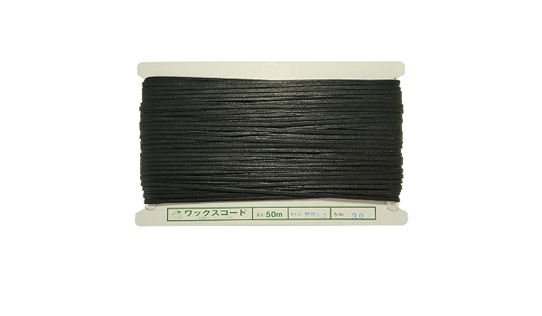 Amazon 金天馬 ワックスコード 平紐 3mm 50m板巻 Kw91466 黒 30 ロープ 産業 研究開発用品 通販