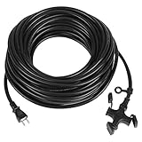 kowa ソフトタイプ 延長コード 15A・20m 3ツ口 クロ KM10-20 日本製