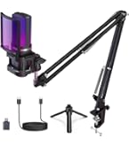 Amazon.co.jp: ZealSound マイクセット コンデンサーマイク USB