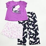 Carter's カーターズ 半袖&半・長ズボン パジャマ しまうま パープル 2才