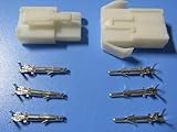 ＜3Ｐ自動車部品用コネクタB　JST EL-3P / ELR-03V互換品＞2個組 金具付＜con-803＞