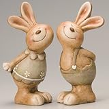 陶器カントリーラビットＬ　ラブリー　2個セット