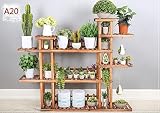 花スタンド屋内 植物スタンド、ソリッドウッドフラワーラックリビングルームバルコニーフラワースタンド屋内フラワーラック盆栽フレーム植物棚 (色 : A)