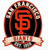 11 x 13 "サンフランシスコジャイアンツSF MLBウッドストリートサイン