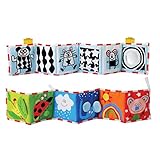 GZQベビーベビーカーおもちゃキッズベビーベッド高コントラストの開発布ブックおもちゃのおしゃべりベッドベッド幼児の新生児のためのカーシート玩具を吊るす