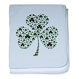 CafePress – IrishコメツブツメクサBaby Blanket – スーパーソフトベビー毛布、新生児おくるみ 標準 ブルー 061969747525CD2