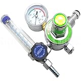 Simplyシルバー – 新しいアルゴン溶接レギュレータco2ガスMig Tigフローメーターゲージ溶接機cga580 Fits