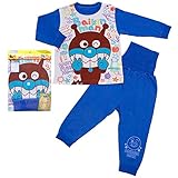 アンパンマン パジャマ 長袖 はらまき付き スェットパジャマ 秋物 冬物 子供用 Anpanman j-ea2817 100cm ブルー