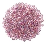 uxcell ガラスビーズ 丸玉 約2000個 穴径1mm 直径3 mm DIY アクセサリーキット クラフト 手芸ビーズ 手作り素材 パープル