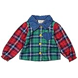 《秋冬春対応》 CHILD CHAMP(チャイルド チャンプ) 先染めタータンチェック長袖シャツ 120cm/MIX NO.C-271028