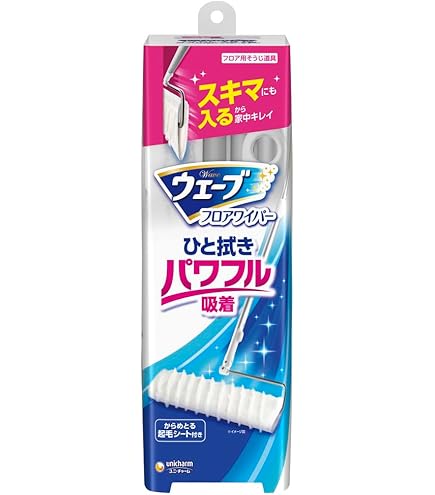 Amazon.co.jp: ウェーブ フロア用ワイパー 本体 ドライシート1枚