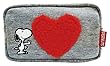 スヌーピー　ハート　ポーチ