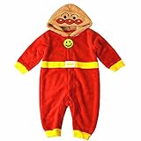 アンパンマン ベビー なりきり 変身 カバーオール 男の子 男児 女の子 女児 バンダイばいきんマン ドキンちゃん ap-narikiricvr 90cm アンパンマン