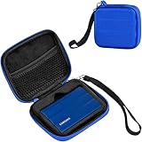 ProCase サムスン T7 外付けSSD (1T/2T) ケース ポータブルSSD収納ケース コンパクト ハードEva 防震 防塵 防衝撃 カバー HDDケース 適用機種: Samsung T7 USB 3.2 1TB 2TB 外付け - ブルー