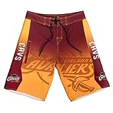 KLEW NBA Cleveland Cavaliersグラデーションボードショーツ XL レッド
