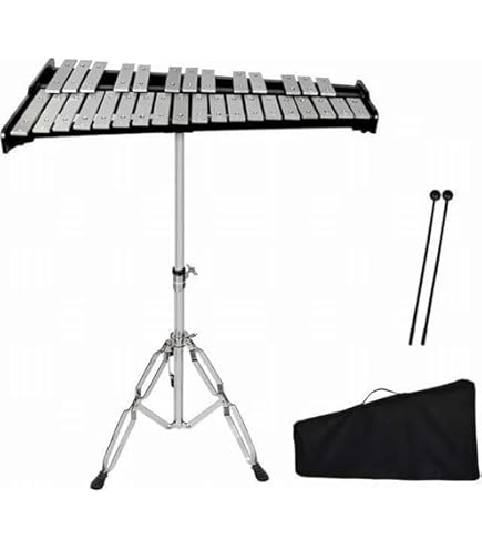 Amazon | 32音 鉄琴 折り畳み グロッケン 卓上鉄琴 ブラケットを含み