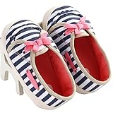 MissTalk ベビー靴 ベビーシューズ キッズスニーカー 軽量 柔かい 抗菌 子供靴 男の子 女の子 ファーストシューズ 出産祝い (12CM, ネイビー-ホワイト)