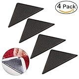 Rosenice非スリップエリアラグ、ノンスリップラグパッド、非スリップRug Gripper Inブラック、4パック
