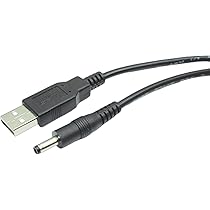 Amazon.co.jp: USB (A)オス→DC (外径3.8mmx内径1.4mm)オス 電源