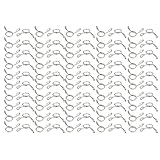 uxcell スプリングホースクランプ エアホースクリップ 304ステンレススチール 8mm内径 100個入り