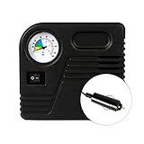 OBEST 便携型　車オートバイトラック用　ルチエボヘッドアタッチメント インフレータ タイヤインフレータ銃　圧力計付き　空気圧 測定 12V/6A 72W 150PSI