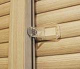 Sure Basics スライドドアロック グレー/ホワイト 2個パック G100-1BV クリア SB33