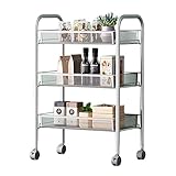 KLM キッチンワゴン キッチンカート 3段 (グレー)