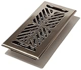 Decor Grates auk410-nkl Chevron 1.33メッキニッケル床登録、4 " by 10 "