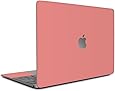 wraplus for MacBook Pro Retina 13 インチ 2015 2014 2013 2012 対応 全31色 [サーモンピンク] スキンシール フィルム ケース カバー