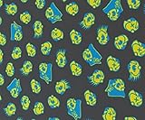 BLIK 貼ってはがせるパターン柄壁紙 プロ仕様 キッドロボット Kidrobot Pattern Wall Tiles yellow/blue/darkgrayアメリカ発 きれいに剥がせて壁を傷めな