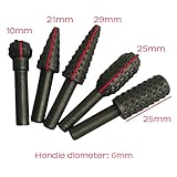 木工プロファイルさ回転やすり5ピース45鋼彫刻パターンカッターフライス研削ヘッド導体用掘削