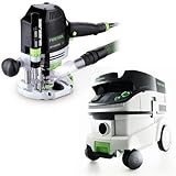 Festool OF 1400 EQ Router with T-Loc + CT 26 Dust Extractor Package by Festool