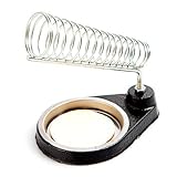 自動車のラジエーターブラケット，SODIAL(R)はんだアイロンスタンドホルダー　金属加重ベース　クリーニングパッドつき