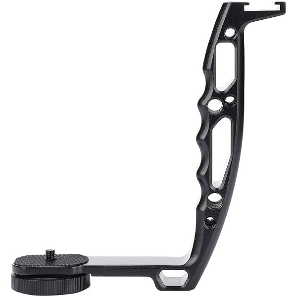 Amazon | Lブラケット拡張シングルハンドルグリップ 1/4インチネジ付き 