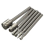 TOOGOO 6本　HSS ルーティングルータビットロータリースーツバーセット　ウッドフライスカッター