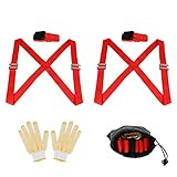 KRW 運搬ベルト 引越し キャリーベルト 耐荷重200kg 作業手袋/収納袋付き 長さ調節可 補助ベルト 家具/大型家電など重たい荷物 楽々運べる 肩掛け 移動ベルト