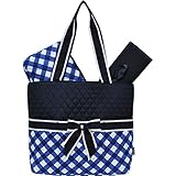 Plaid Checkered Pattern Print 3pc set Diaper Bag by NGIL [並行輸入品]
