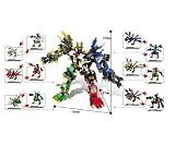 TAKUMI 6 IN 1変形ロボット　積み木　組み立て式 子供　プレゼント　おもちゃ（怪獣）