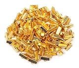 Elizabeth ワニカン ゴールド 13mm 大量 200個セット ワニ口 リボン レース留め 紐留め 金具 ハンドメイド DIY