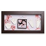 Moms Present 赤ちゃんの手と足 WALNUT FRAMEで3DプリントDIYキットをキャスティング(PW-5-櫻色舞うころ) [並行輸入品]