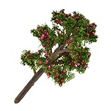 Viviseason(ビビシーズン) 人工果樹 プラスチック クリスマス ホーム パーティー用装飾 可愛い装飾品 工芸品 高品質 赤いリンゴ 7cm