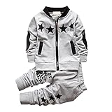 QIAONAI キッズ　ボーイズ 　ジャージ 　ベビー　赤ちゃん　スポーツウェア　トップス＋ズボン　上下2点セット 長袖 スウェット 男の子　活力　元気満々　春秋　80　90　100　110ｃｍ (9