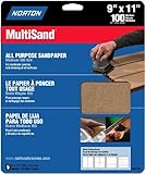 Norton 47735 Multisand Sandpaper 100 Grit, 9-Inch x 11-Inch, 5-Pack [並行輸入品]