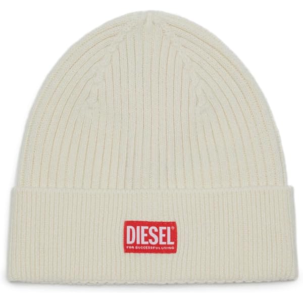 Amazon | [Diesel] (ディーゼル) メンズ ニットキャップ ロゴ