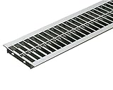 Ｕ字溝用溝幅３００ｍｍ　標準並目溝蓋ステンレスグレーチング　内幅２９０×長さ９９４×高さ１５ミリ